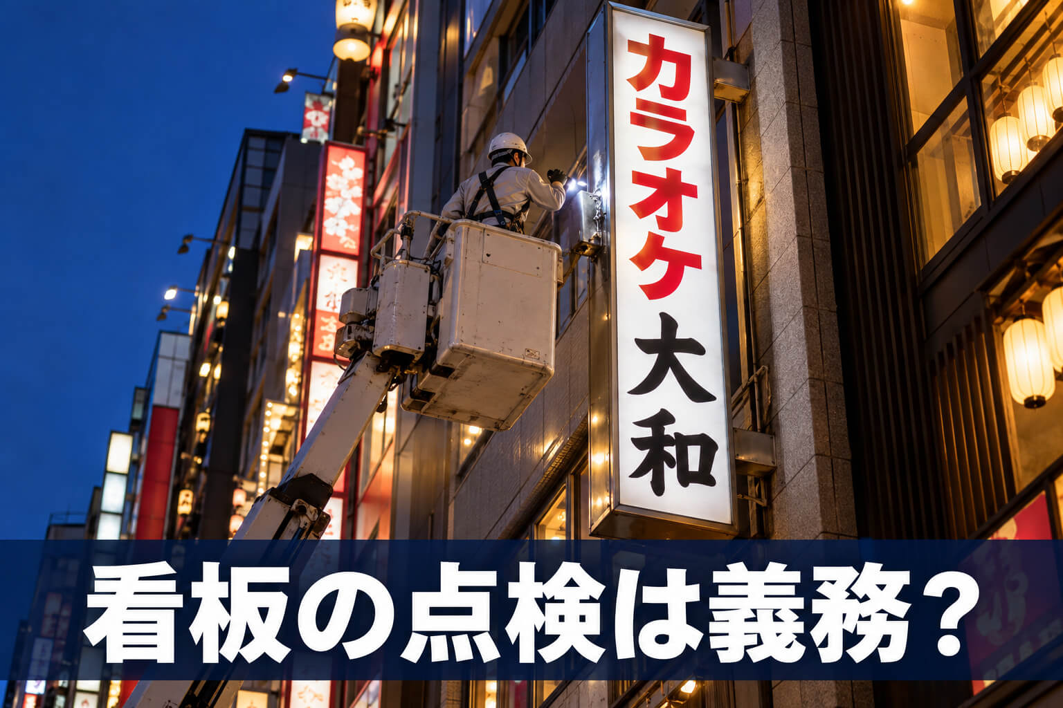 看板の点検は義務？