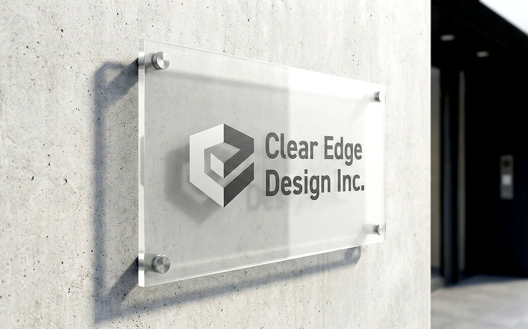 透明感のあるおしゃれなアクリル看板