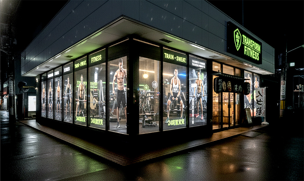 目立つ看板デザイン・ウィンドウサイン01