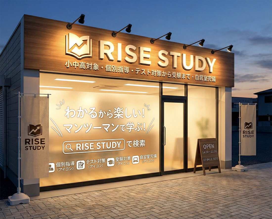 塾の電飾看板事例8