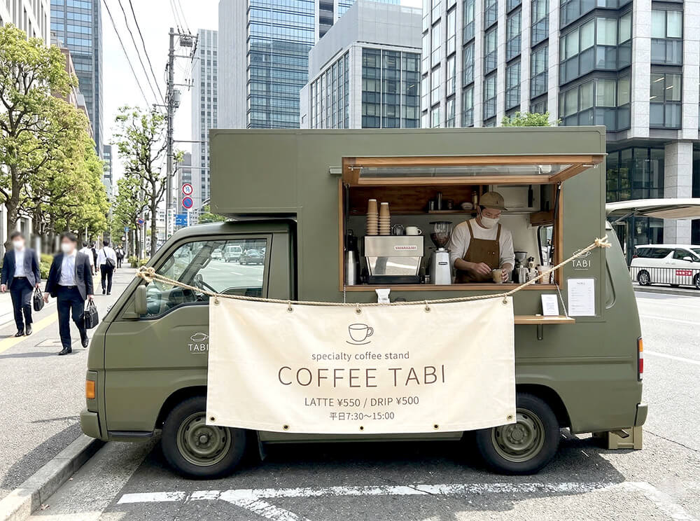 キッチンカー コーヒー 店頭幕 施工事例