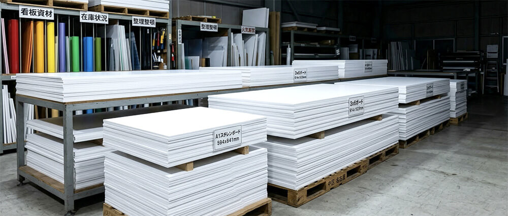 スチレンボード素材・業務用大判を1枚からバラ売り通販