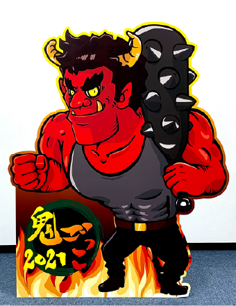 分割式スタンド：設置完了