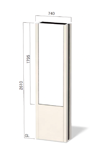 SCP-6026K 内照式タワーサイン 表示有効寸法 W584 × H1,795mm 両面