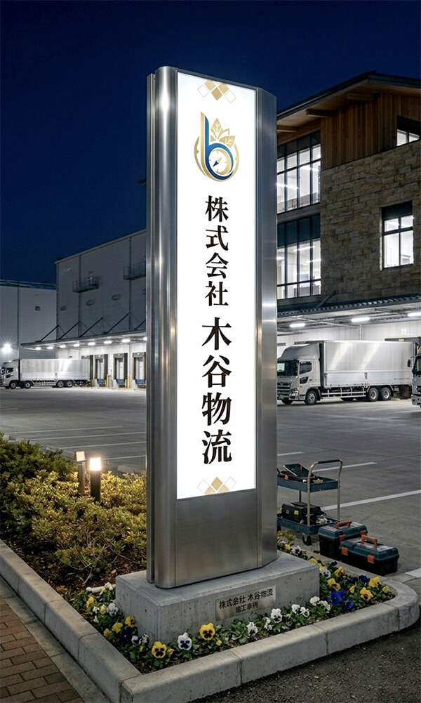 スクープSCP 飲食店・レストラン内照式タワーサイン（ピンク×ホワイトエレガントデザイン）