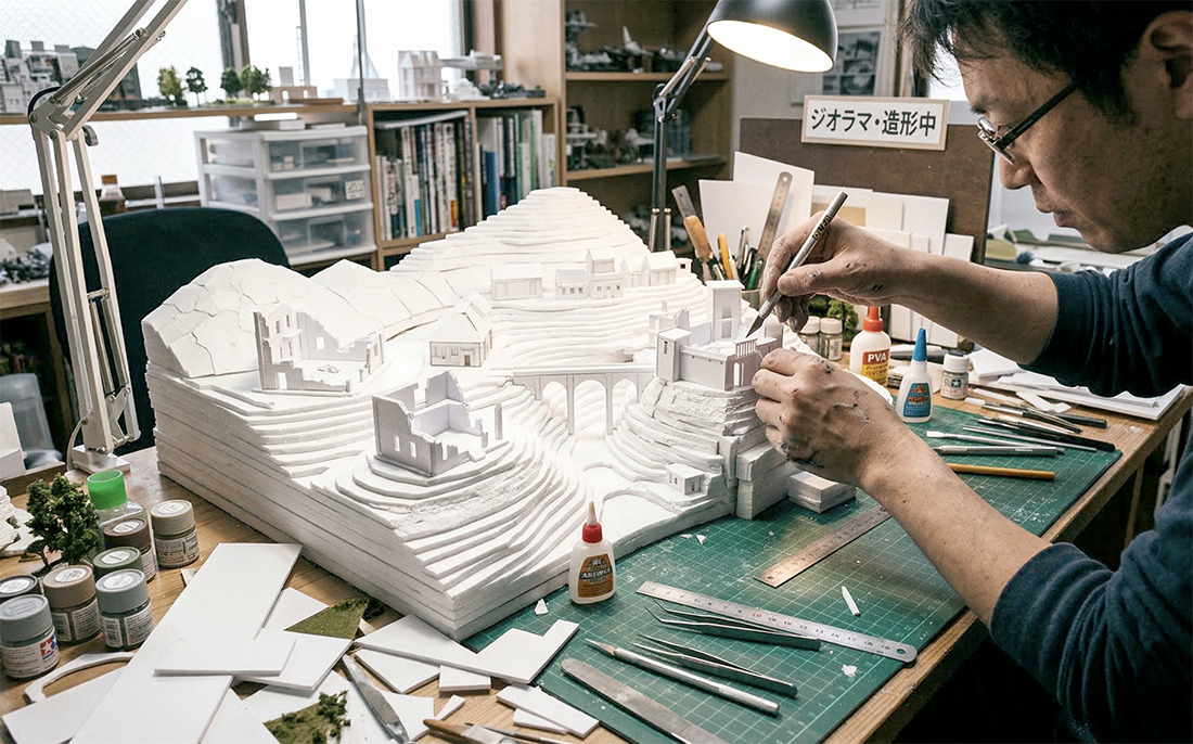 大型ジオラマ・特撮ミニチュア・コスプレ衣装にスチレンボード