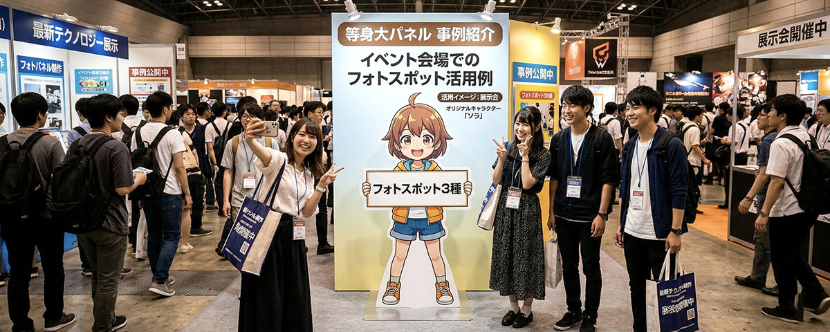 イベント・展示会の集客アイコンとしての等身大パネル